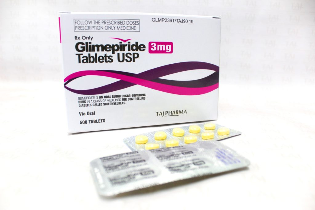 Glimepiride 3mg Tablets manufacturers & Glimepiride 3mg Tablets suppliers in India. Taj Pharmaceuticals, the well-known Glimepiride 3mg Tabletsmanufacturer in India gives the assurance of high-quality and purity. The company carries the rich experience in manufacturing of Glimepiride 3mg Tablets. Taj Pharmaceuticals is reputed manufacturer and Glimepiride 3mg Tablets suppliers from India. Get contact for Glimepiride 3mg Tablets manufacturing companies from India.