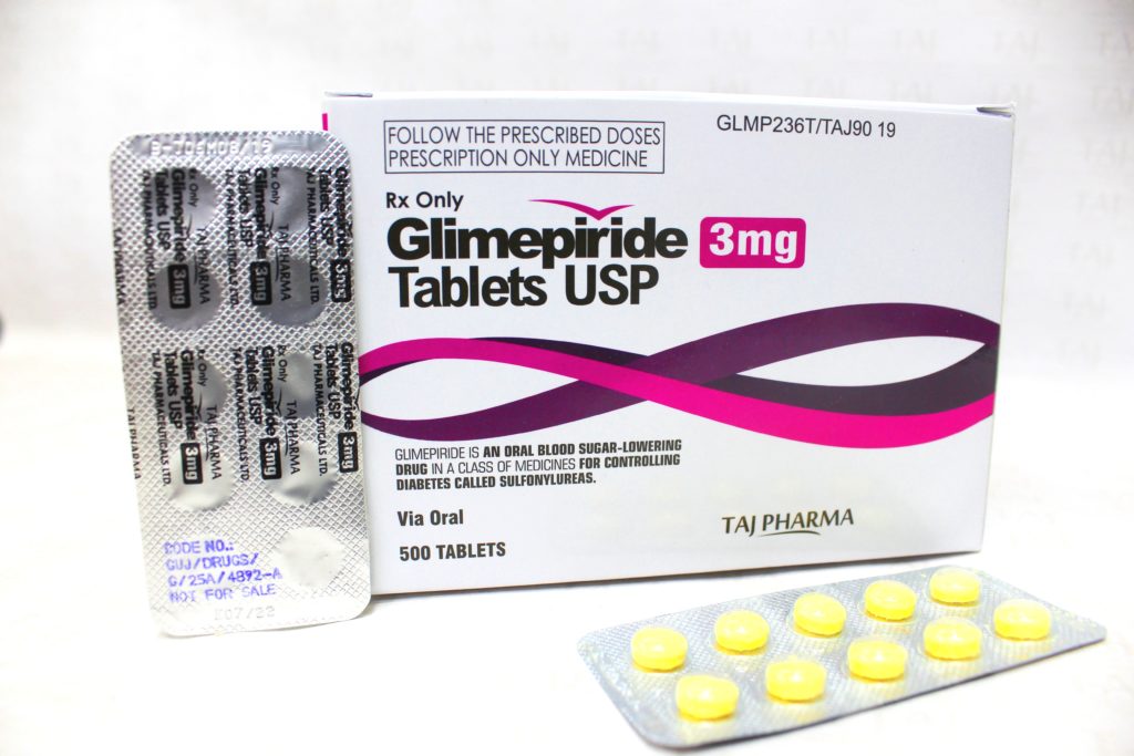 Taj Pharma is WHO-GMP Certified Pharmaceutical Wholesaler of Glimepiride 3mg Tablets, Glimepiride 3mg Tablets Supplier, Glimepiride 3mg Tablets Exporters from India. Taj Pharma holds excellent record in manufacturing of Glimepiride 3mg Tablets from India.