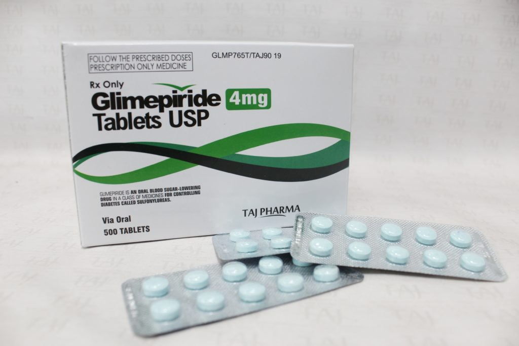Taj Pharmaceuticals, the well-known Glimepiride 4mg Tablets Manufacturer in India gives the assurance of high-quality and purity. The company carries the rich experience in the niche manufacturing of Glimepiride 4mg Tablets. Taj Pharmaceuticals is reputed manufacturer and Glimepiride 4mg Tablets suppliers in India.