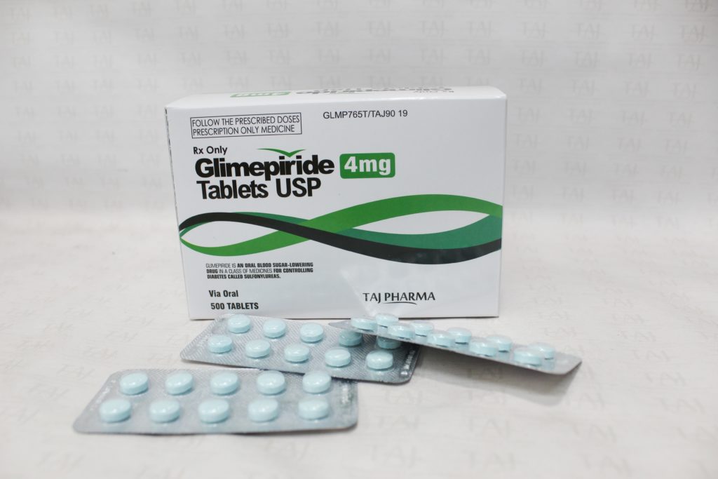 Taj Pharma is WHO-GMP Certified Pharmaceutical Wholesaler of Glimepiride 4mg Tablets, Glimepiride 4mg Tablets Supplier, Glimepiride 4mg Tablets Exporters from India. Taj Pharma holds excellent record in manufacturing of Glimepiride 4mg Tablets from India.