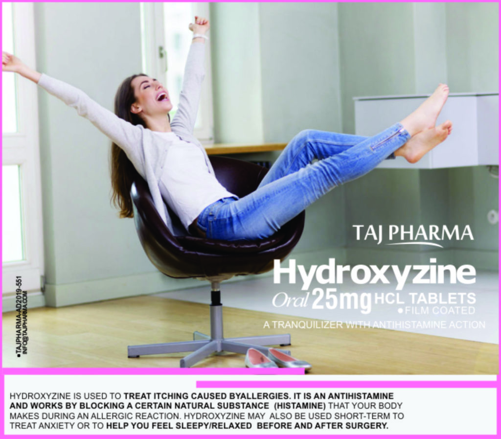 Hydroxyzine Hydrochloride belongs to a group of medicines called antihistamines (used to treat allergic reactions). It is used in adults and children to reduce itching caused by urticaria (nettle rash) and dermatitis (eczema).