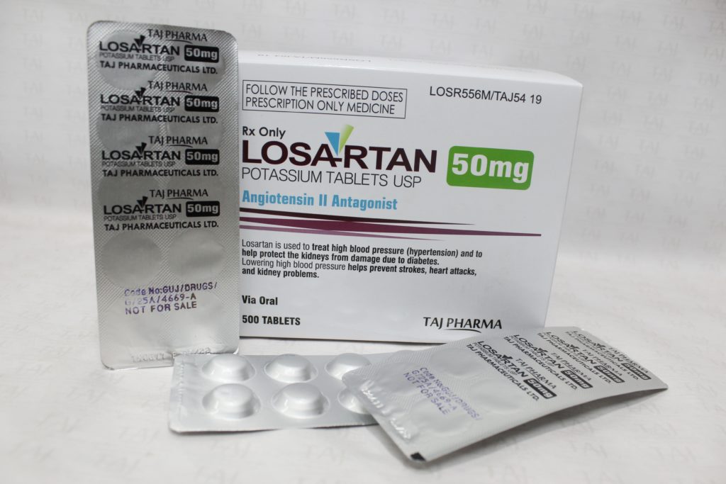 Find here Losartan Potassium 50mg Tablets FDA approved, Losartan Potassium 50mg Tablets manufacturers, suppliers & exporters in India. Get contract manufacturing for Losartan Potassium 50mg Tablets, Find best price for Losartan Potassium 50mg Tablets generic drug and Losartan Potassium 50mg Tablets generic version available at best price from GMP approved manufacturer.