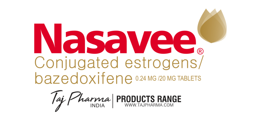 Taj Pharma is WHO-GMP Certified Pharmaceutical Wholesaler of Nasavee Conjugated Estrogens Bazedoxifene Tablets, Nasavee Conjugated Estrogens Bazedoxifene Tablets Supplier, Nasavee Conjugated Estrogens Bazedoxifene Tablets Exporters from India. Taj Pharma holds excellent record in manufacturing of Nasavee Conjugated Estrogens Bazedoxifene Tablets from India.