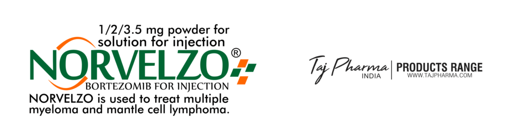 Norvelzo Bortezomib for Injection manufacturers & Norvelzo Bortezomib for Injection suppliers in India. Taj Pharmaceuticals, the well-known Norvelzo Bortezomib for Injectionmanufacturer in India gives the assurance of high-quality and purity. The company carries the rich experience in manufacturing of Norvelzo Bortezomib for Injection. Taj Pharmaceuticals is reputed manufacturer and Norvelzo Bortezomib for Injection suppliers from India. Get contact for Norvelzo Bortezomib for Injection manufacturing companies from India.