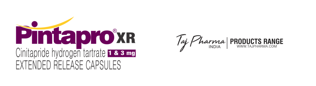 Pintapro-xr Cinitapride Hydrogen Tartrate Extended-release Capsules manufacturers & Pintapro-xr Cinitapride Hydrogen Tartrate Extended-release Capsules suppliers in India. Taj Pharmaceuticals, the well-known Pintapro-xr Cinitapride Hydrogen Tartrate Extended-release Capsulesmanufacturer in India gives the assurance of high-quality and purity. The company carries the rich experience in manufacturing of Pintapro-xr Cinitapride Hydrogen Tartrate Extended-release Capsules. Taj Pharmaceuticals is reputed manufacturer and Pintapro-xr Cinitapride Hydrogen Tartrate Extended-release Capsules suppliers from India. Get contact for Pintapro-xr Cinitapride Hydrogen Tartrate Extended-release Capsules manufacturing companies from India.