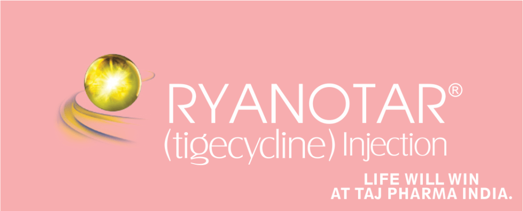 Ryanotar Tigecycline for Injection manufacturers & Ryanotar Tigecycline for Injection suppliers in India. Taj Pharmaceuticals, the well-known Ryanotar Tigecycline for Injectionmanufacturer in India gives the assurance of high-quality and purity. The company carries the rich experience in manufacturing of Ryanotar Tigecycline for Injection. Taj Pharmaceuticals is reputed manufacturer and Ryanotar Tigecycline for Injection suppliers from India. Get contact for Ryanotar Tigecycline for Injection manufacturing companies from India.