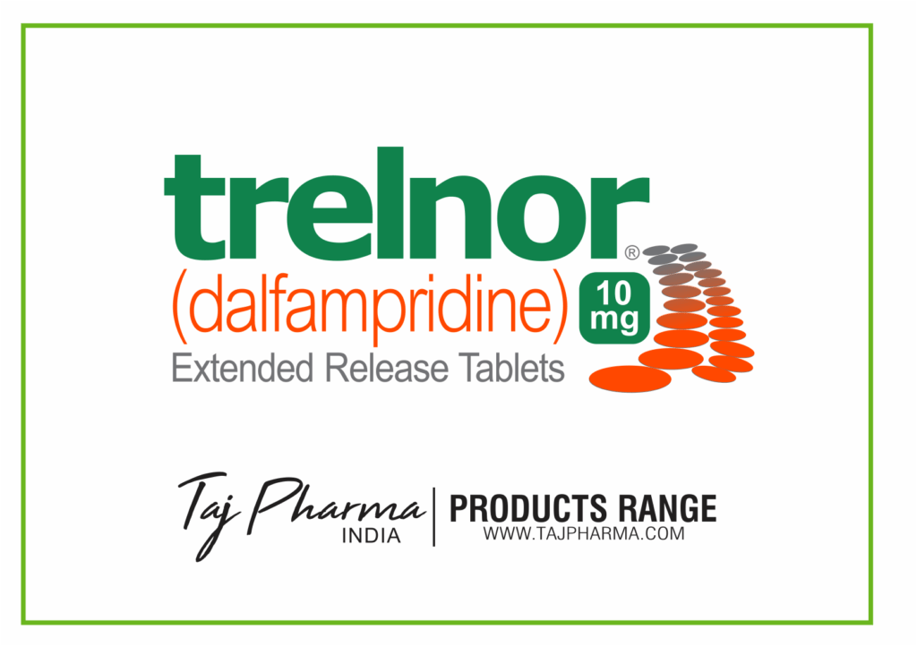 Trelnor Dalfampridine Extended-Release Tablets 10mg manufacturers & Trelnor Dalfampridine Extended-Release Tablets 10mg suppliers in India. Taj Pharmaceuticals, the well-known Trelnor Dalfampridine Extended-Release Tablets 10mgmanufacturer in India gives the assurance of high-quality and purity. The company carries the rich experience in manufacturing of Trelnor Dalfampridine Extended-Release Tablets 10mg. Taj Pharmaceuticals is reputed manufacturer and Trelnor Dalfampridine Extended-Release Tablets 10mg suppliers from India. Get contact for Trelnor Dalfampridine Extended-Release Tablets 10mg manufacturing companies from India.