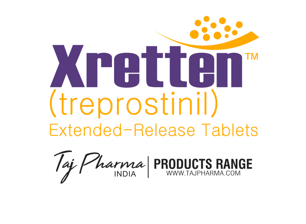Xretten Treprostinil Extended-Release Tablet manufacturers & Xretten Treprostinil Extended-Release Tablet suppliers in India. Taj Pharmaceuticals, the well-known Xretten Treprostinil Extended-Release Tabletmanufacturer in India gives the assurance of high-quality and purity. The company carries the rich experience in manufacturing of Xretten Treprostinil Extended-Release Tablet. Taj Pharmaceuticals is reputed manufacturer and Xretten Treprostinil Extended-Release Tablet suppliers from India. Get contact for Xretten Treprostinil Extended-Release Tablet manufacturing companies from India.