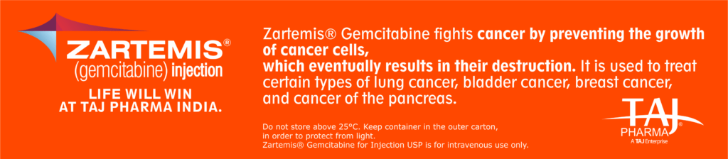 Zartemis Gemcitabine for Injection manufacturers & Zartemis Gemcitabine for Injection suppliers in India. Taj Pharmaceuticals, the well-known Zartemis Gemcitabine for Injectionmanufacturer in India gives the assurance of high-quality and purity. The company carries the rich experience in manufacturing of Zartemis Gemcitabine for Injection. Taj Pharmaceuticals is reputed manufacturer and Zartemis Gemcitabine for Injection suppliers from India. Get contact for Zartemis Gemcitabine for Injection manufacturing companies from India.